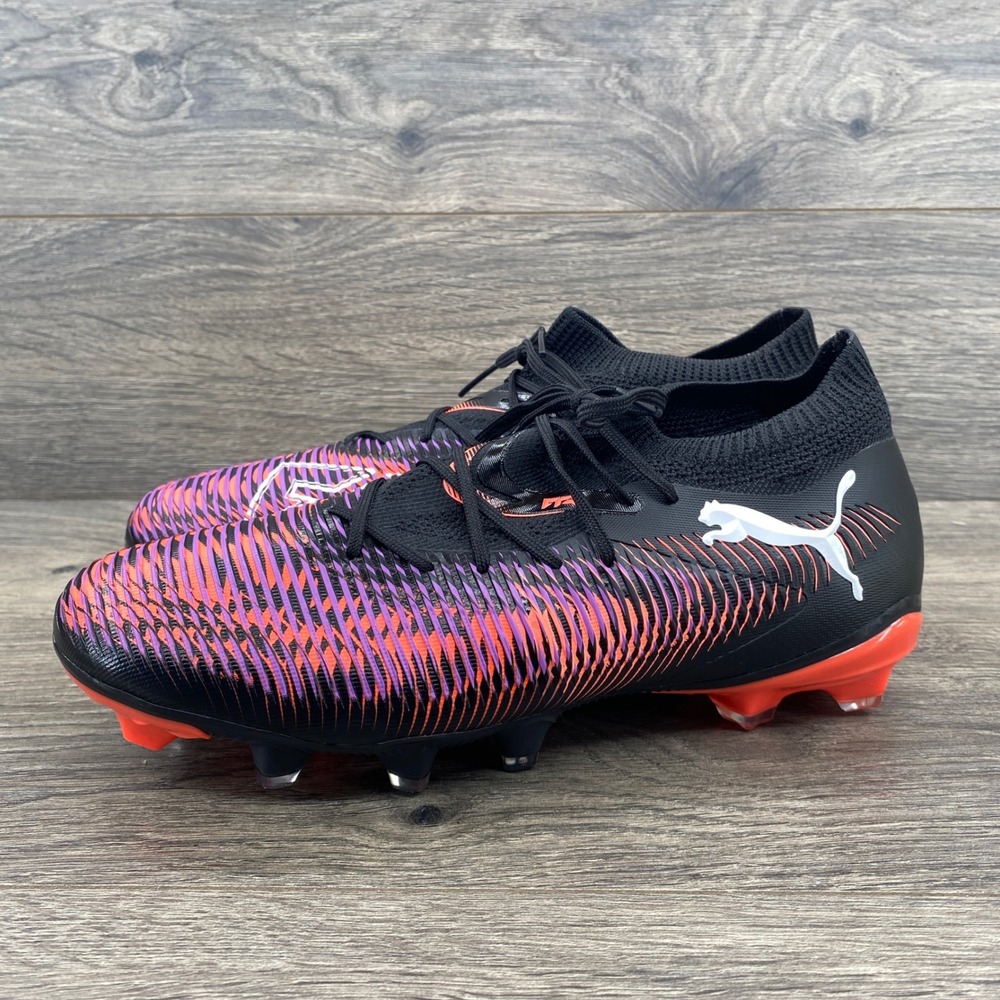 Puma Future 7 Play Soccer Cleats Womens 8.5 Black Pink Orange 108382-01